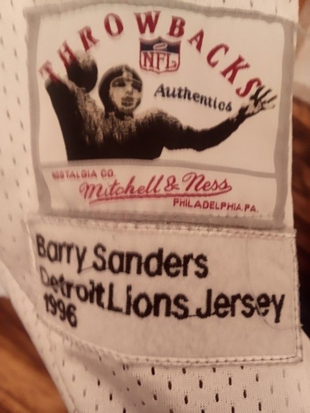 NFL Official Throwback Jersey Detroit Lions