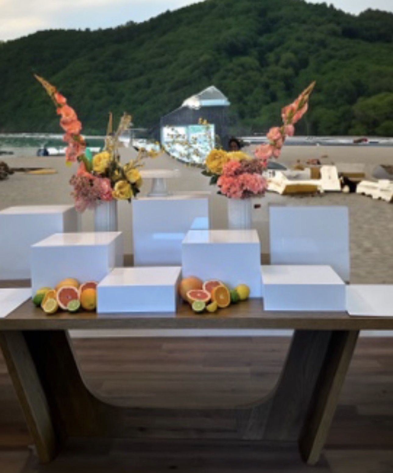 Square White Acrylic Riser 