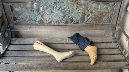 Fake Realistic Pants Leg & Foot - Halloween Prop