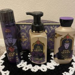 Limited Edition Disney BBW Evil Queen Cosmetic Bag+ Body Wash+ Fragrance mist+ Hand Soap