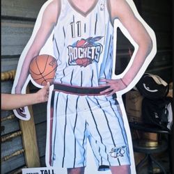 Houston rockets - Yao Ming store promo poster board. 