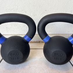 18lbs Pair Kettlebells