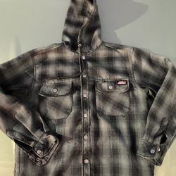 Dickies Hoodie Button up Jacket Size Small