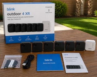 NEW Blink Outdoor 4 XR 6-Camera Wireless Security Camera System – Factory Sealed