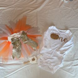 1st Birthday - Pumpkin Theme Outfit
