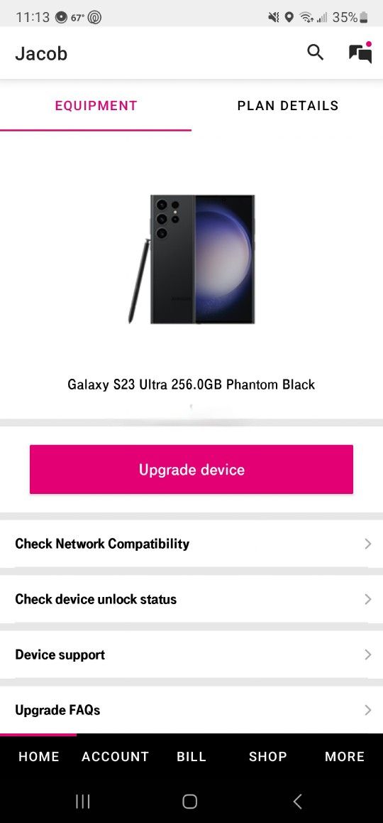 Galaxy S23 Ultra 256GB Phantom Black