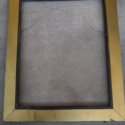 Large Wood Picture Frame - Gold Trim