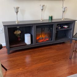 Tv Stand With Fireplace For 65 Inch Tv And Larger TVs