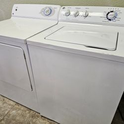 G/e Washer And Electric Dryer Set Working Perfectly Fine Very Clean Super Capacity I Can Deliver To You 90 Days Warranty 