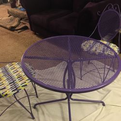 Lilac Outdoor Furniture Set All you Lilac/Purple lovers this is for you !! Beautiful one of a kind Cash and Carry Price is firm