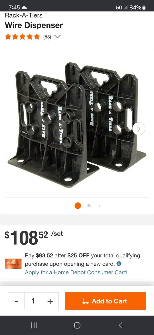 Rack A TIERS ( wire Dispenser)