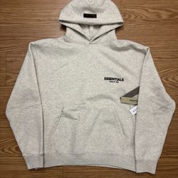 Light Grey Ess*ntials Hoodies SIZE: SMALL & LARGE
