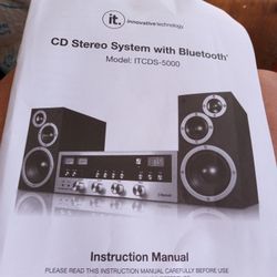 it. Innovative Technology ITCDS-5000 CD Stereo System w/ Bluetooth Comes w/ Remote Control, 2 Speakers & Receiver
