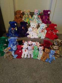 Beanie babies and buddies all original and authentic with cereal numbers