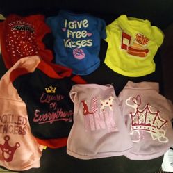 ( 7 )  X--SMALL Dog Shirts! All In Great Condition!