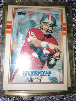 Joe Montana football card! Nice!! Card should grade 10 and card will value for alot of money