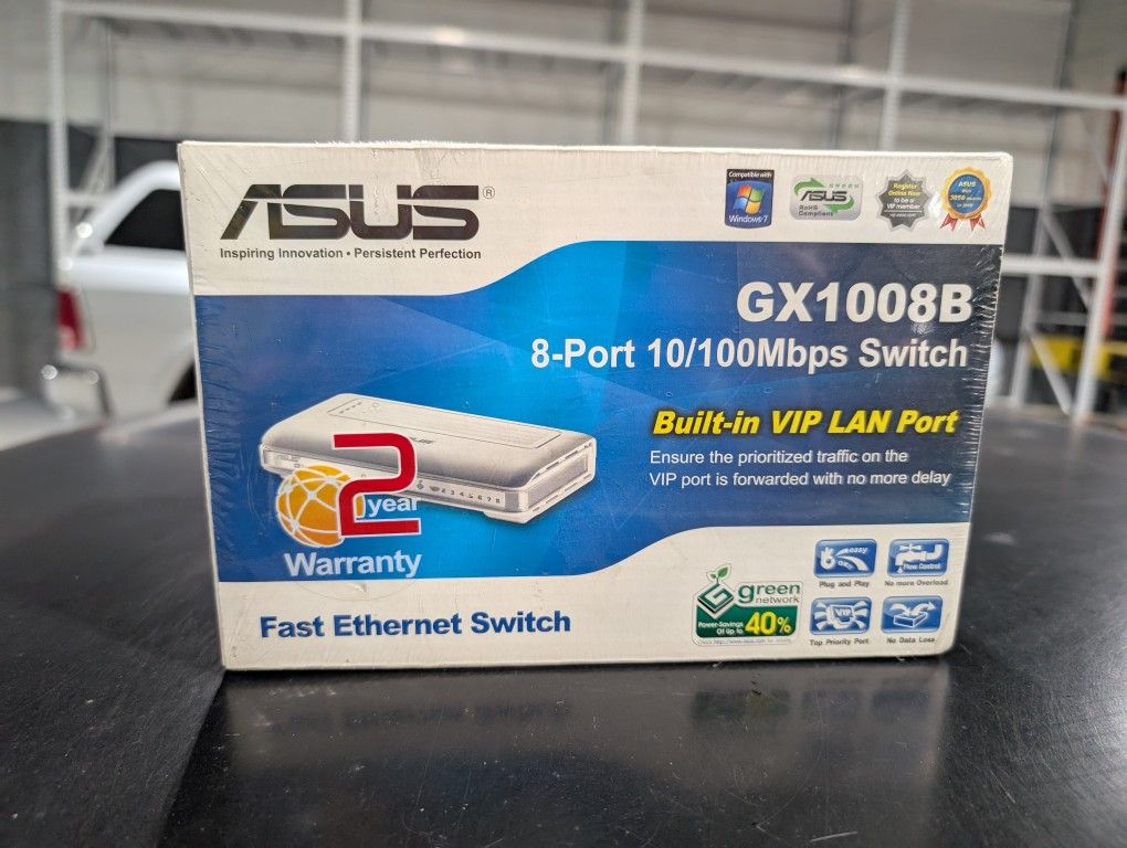 ASUS GX1008B 8 Port 10/100mbps Switch 