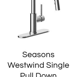 Seasons Westwind Two Handle Bathroom Faucet w/Pop Up, Brushed Nickel 158712/// Seasons westwind single handle kitchen faucet Part #158061