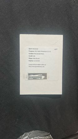 USED Kobe Bryant 2012-13 Panini Momentum Autographs Drive Redemption Card Lakers