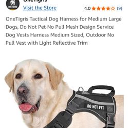 Tactical Dog Harness 