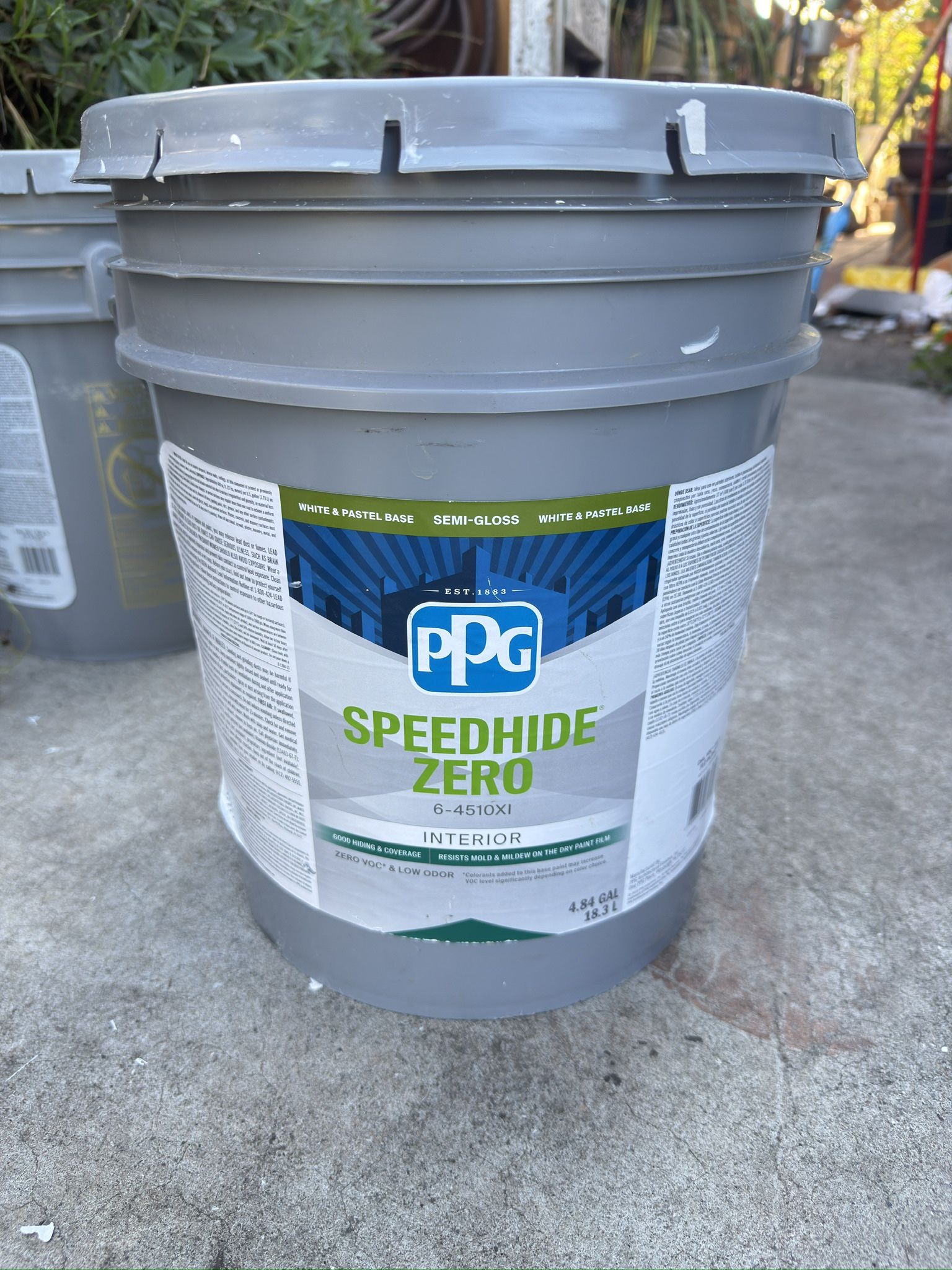 5 Gallons White Paint $60