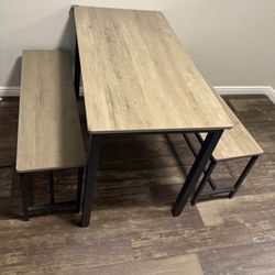 Dining Table And Benches