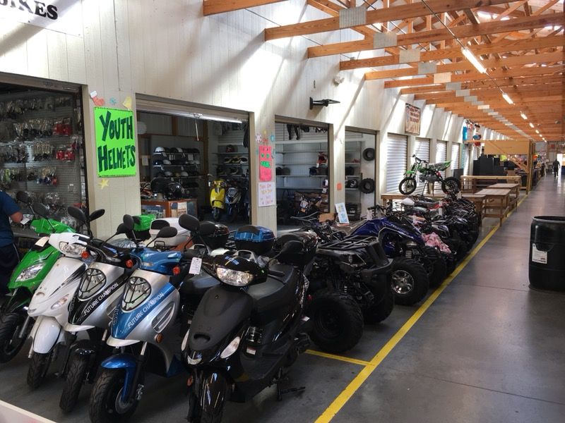 Brand new Four Wheelers and DirtBikes at Webb Road Flea Market