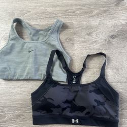 2 Women Sports Bras, Size M Preloved , Price :$19