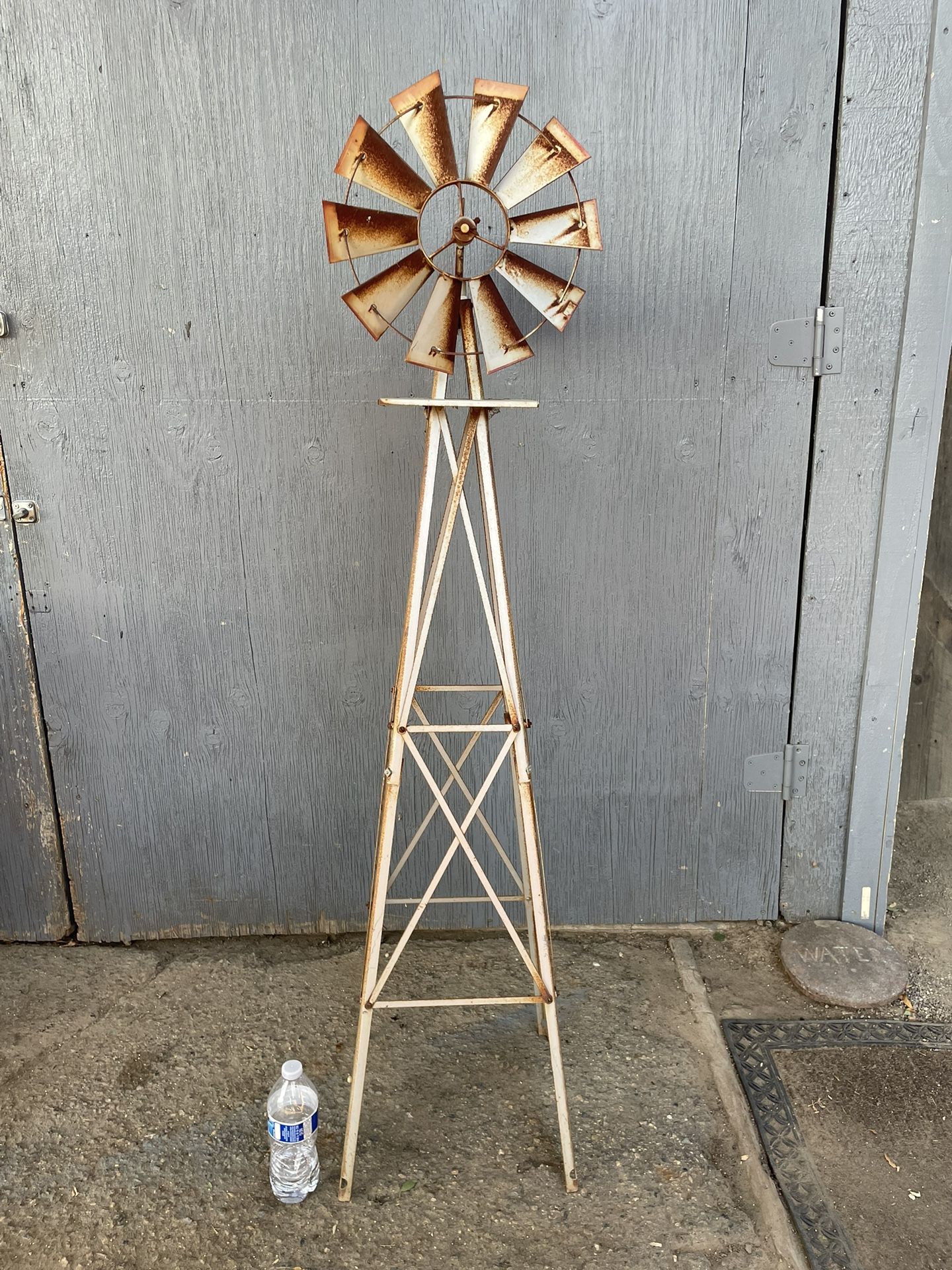 Metal Garden Windmill