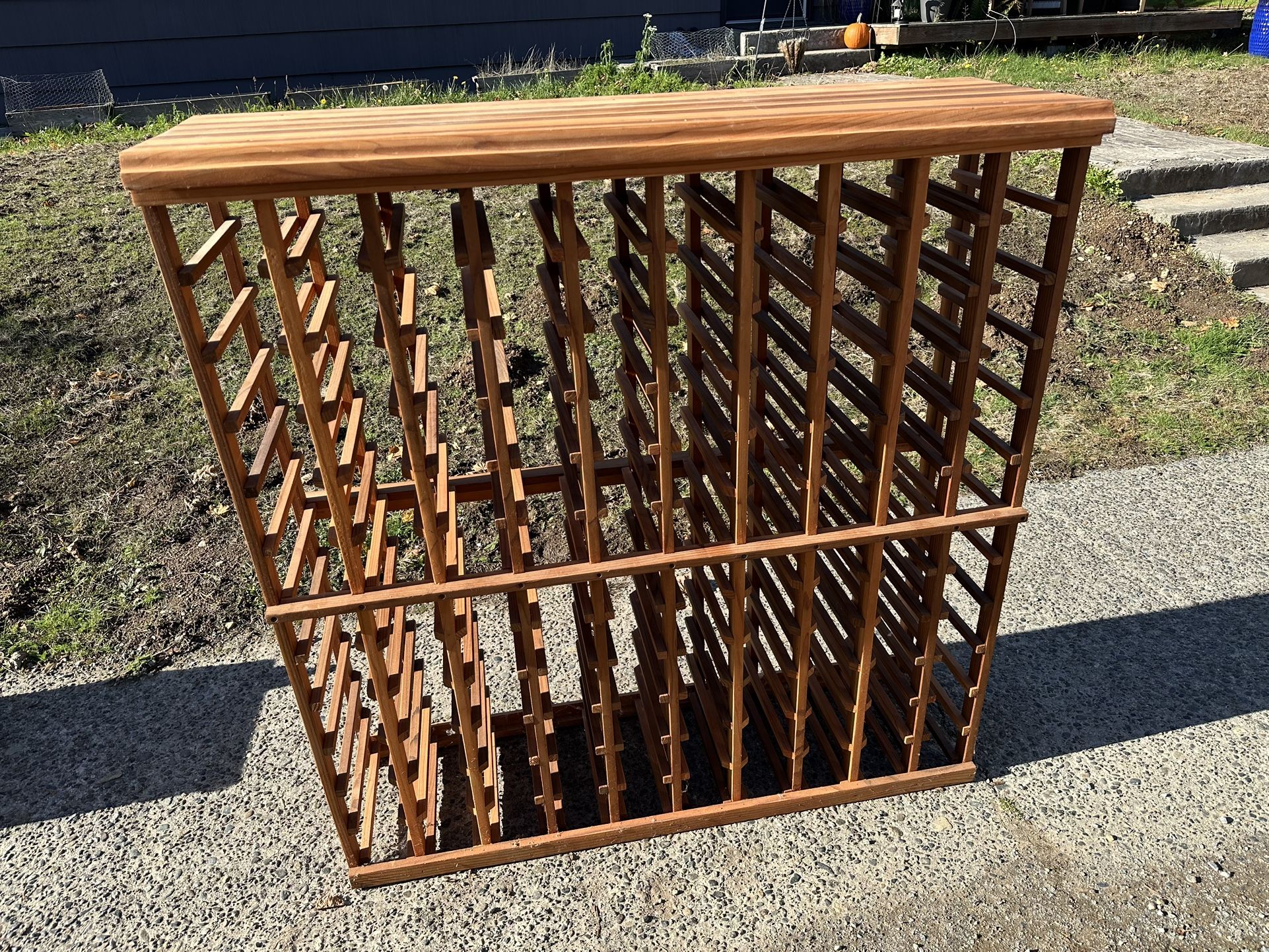 120 Bottle Wood Wine Rack