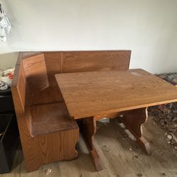 Oak Breakfast Nook Table