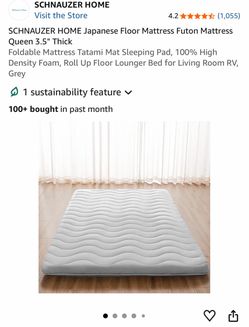 Queen size Floor Mattress (3.5" Grey)