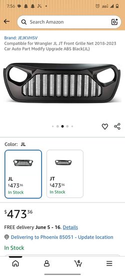 2018 /2023 jeep Cherokee wrangler grill