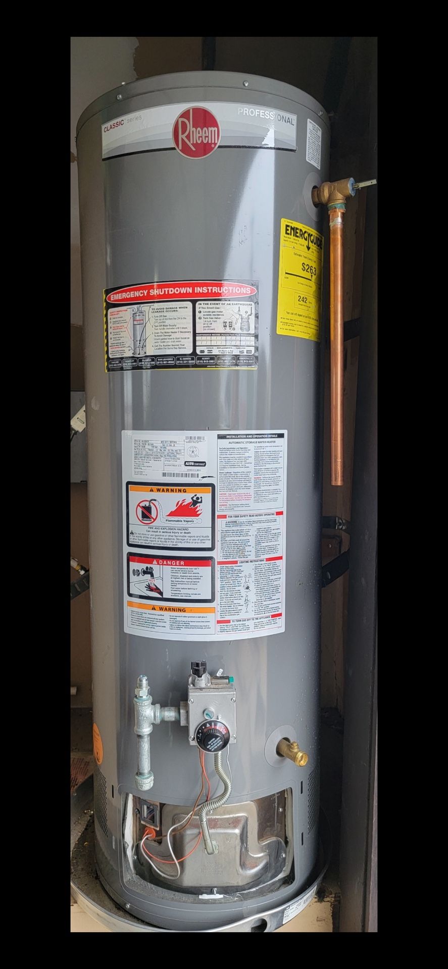 38 Gallon 2016 Water Heater