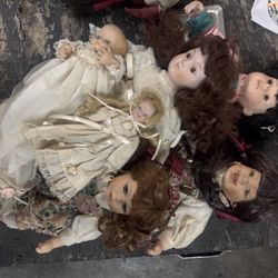 Porcelain China Dolls