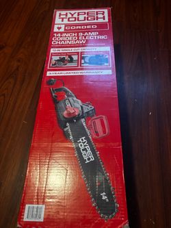 Hyper Tough 14-Inch 9-Amp Corded Electric Chainsaw