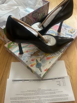 Jeffery Campbell FORMATION Black Crinkle Patent 7M