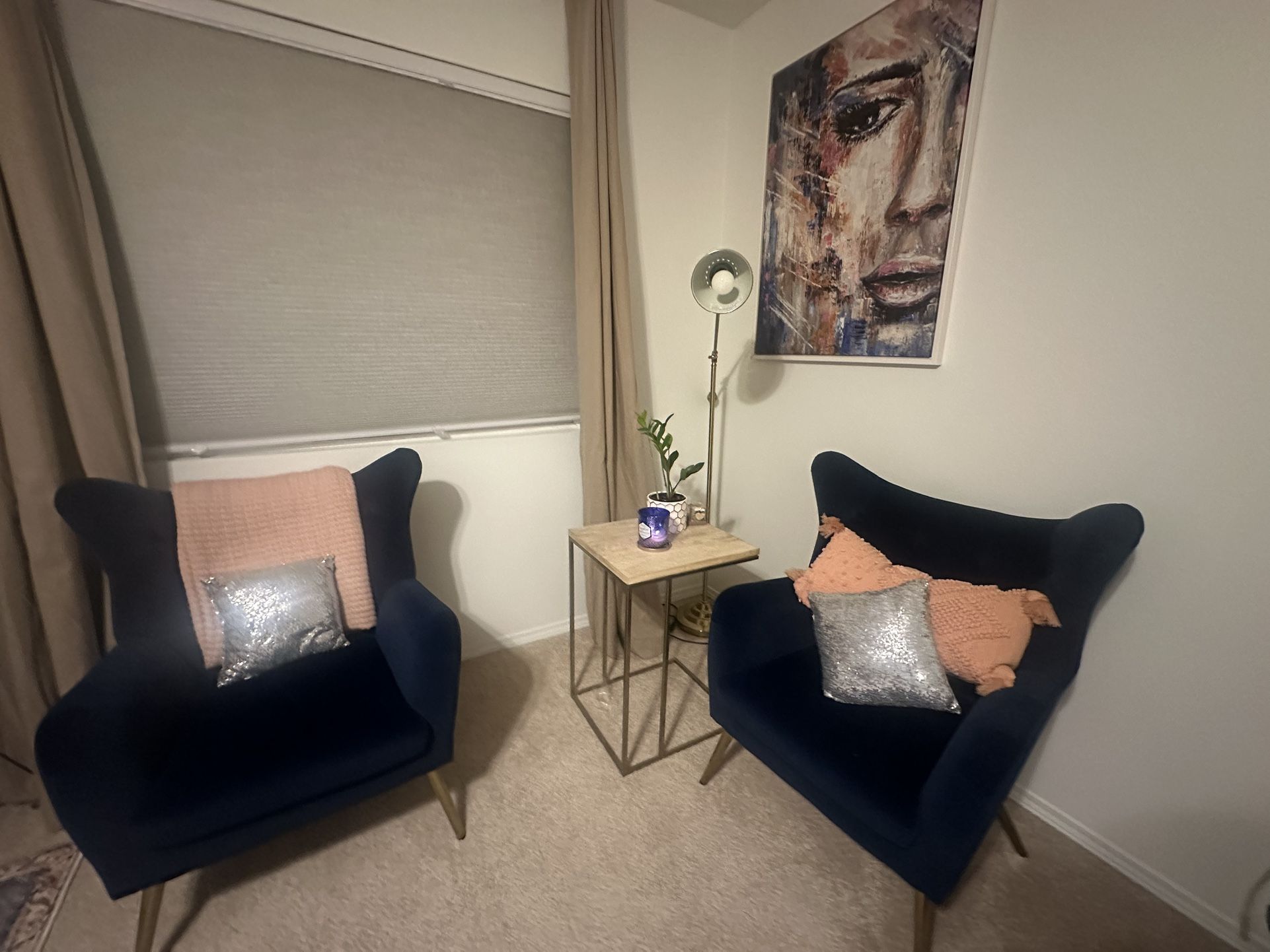Velvet Accent Chairs