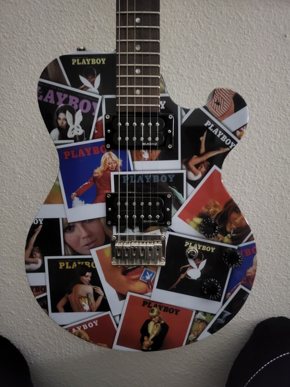 Playboy Steve Clayton - Playboy Covers Collage Graphic Guitar limited Edition!