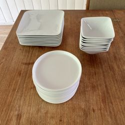 CB2 Porcelain Plates and Bowls
