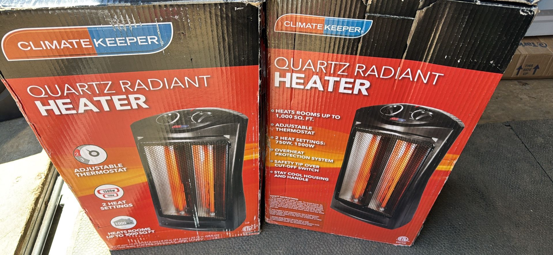 Two Electric Heaters
