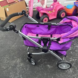 Purple Toy Doll Stroller