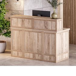 Brand New In The Box Modern Reception Front Desk!!! Perfect For Starter Business!!!