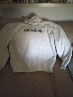 Adidas White Pullover Hoodie size XL men's $10