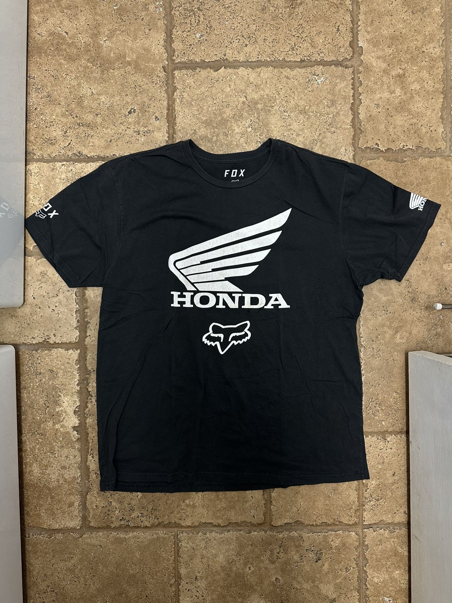 Fox Racing X Honda Motorcycle Graphic Shirt Short Sleeve Collaboration