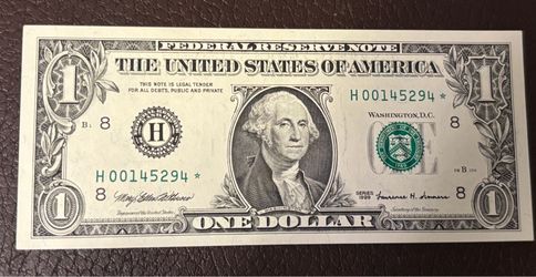 $1 1999 Star note USA.