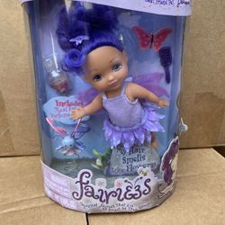 New MGA  Fairies Tulip Doll And Butterfly 