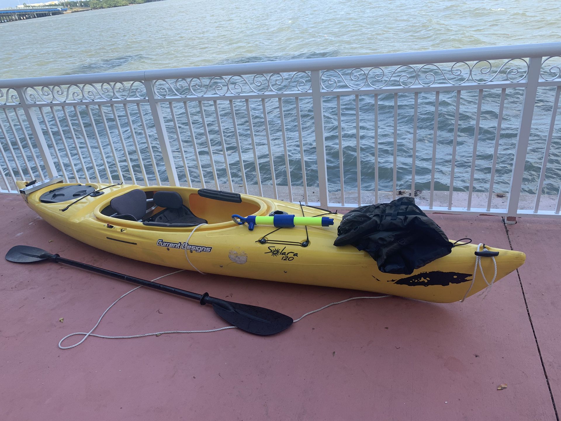 Solara 120 kayak 12ft and accessories