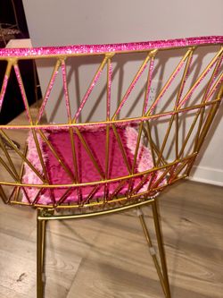 Gold vanity chair