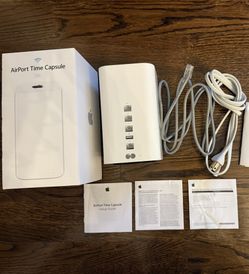 Apple AirPort Time Capsule 2TB A1470 ā Factory Reset ā Box & Accessories